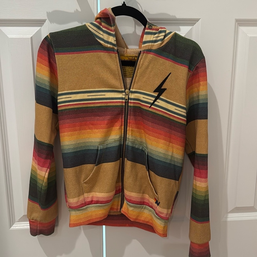 Aviator Nation Youth Zip up Hoodie. Size 14